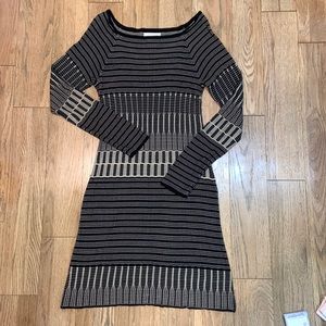 NWOT MSSP Metallic Sweater dress